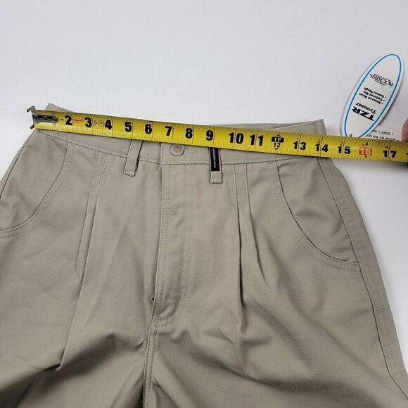 Vtg Rockies Jeans Western Mom Pants High Waisted Tan Slacks Bareback 11/12 TZR - Picture 10 of 14